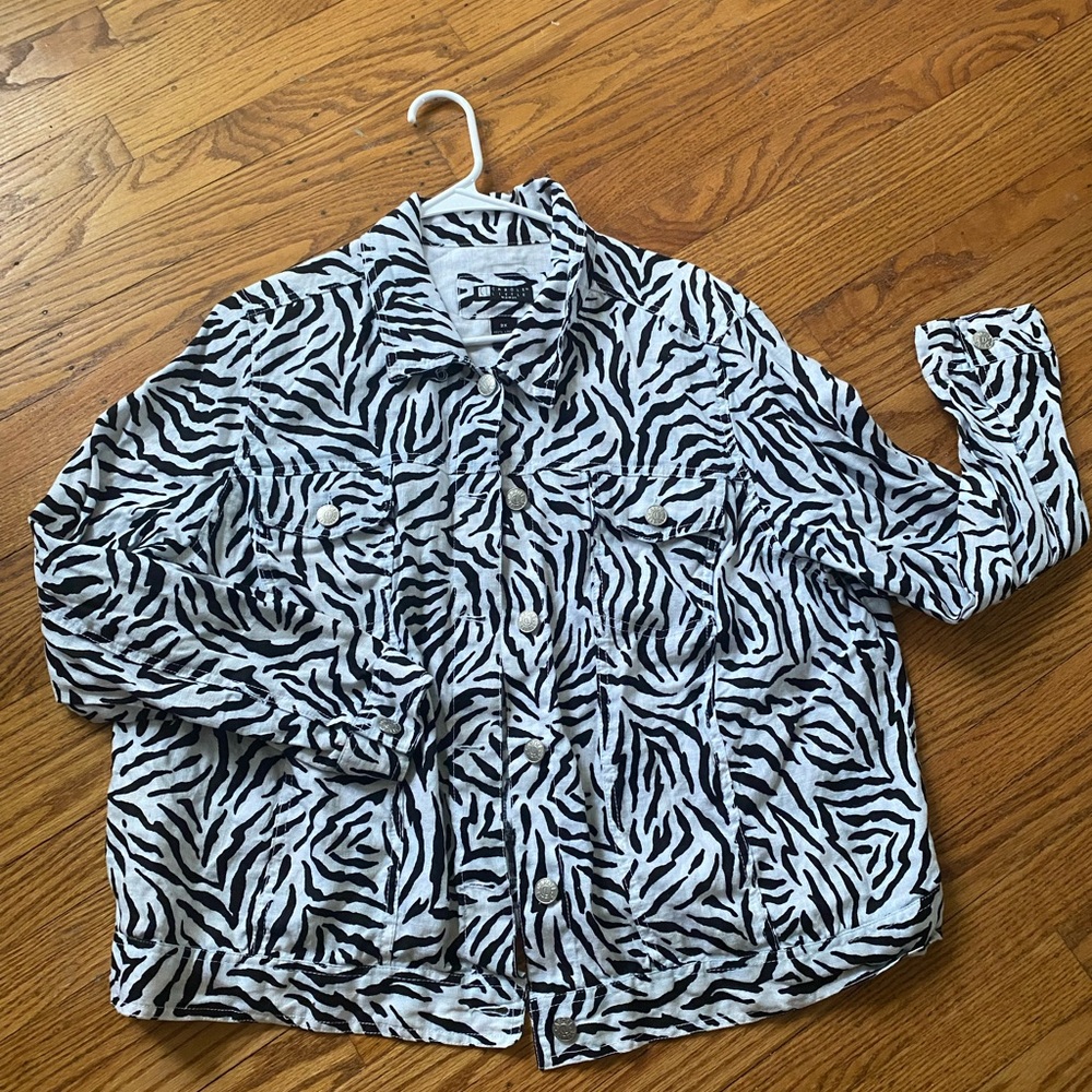 Zebra jacket y2k aesthetic